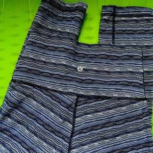 2 for $25 Lululemon wunder under cropped high rise leggings size 6